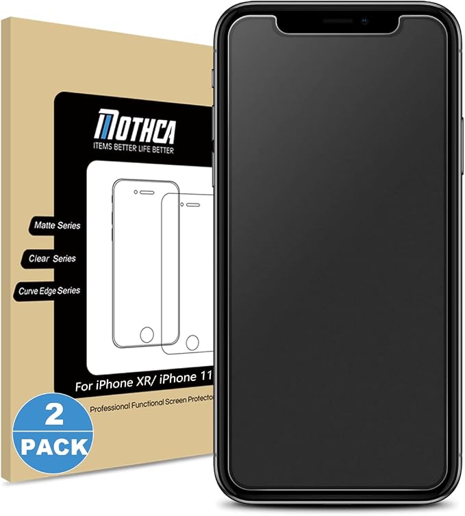Mothca 2 Pack Matte Glass Screen Protector by MothcaDirect