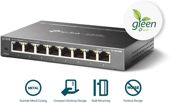 TP-Link 8 Port Gigabit Switch | Easy Smart Managed | Plug & Play | - Image 4