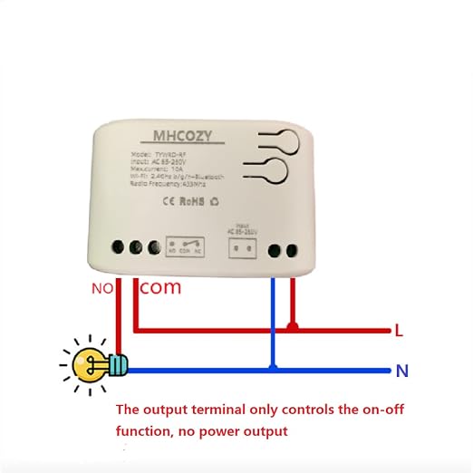 Updated WiFi Wireless Smart Switch Inching Self-Locking Relay Module, be - Image 4
