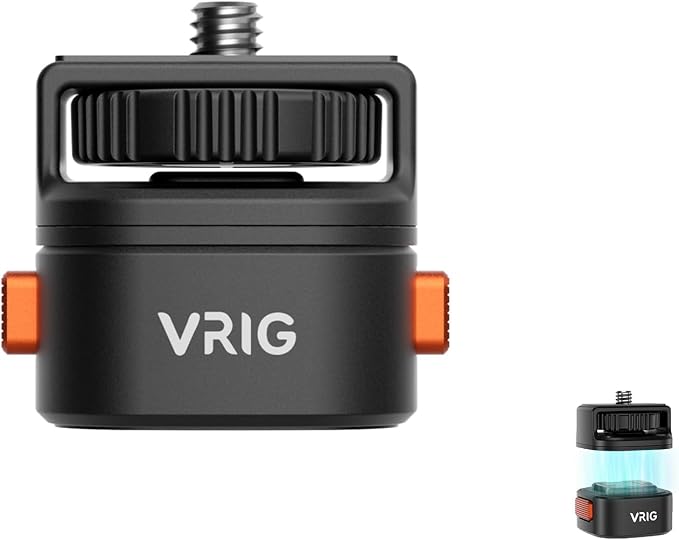 VRIG Claw Mini Quick Release Plate Tripod QR Camera Mount Adapter, Quick Setup by VRIG