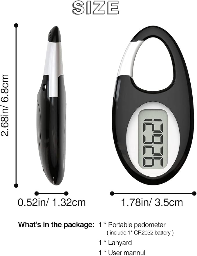 Simple 3D Step Counter, Walking Pedometer, Steps Tracker - Image 7
