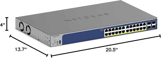 NETGEAR 28-Port PoE Gigabit Ethernet Smart Switch- Managed, - Image 7