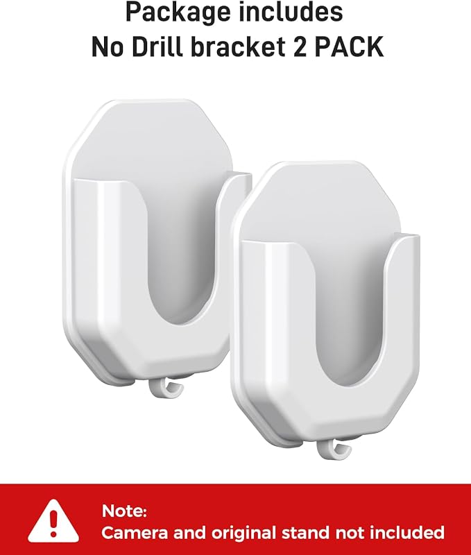 No Drill Ring Indoor Cam Adhesive Wall Mount Bracket, Strong Durable Adhesive - Image 6