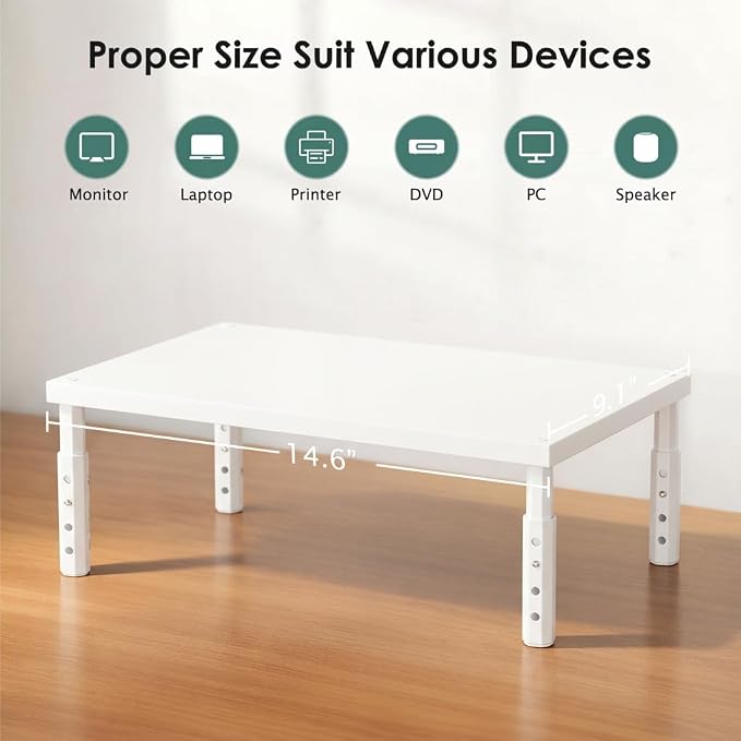 OPNICE Monitor Stand Riser for Desk, Adjustable Computer & Laptop Stand - Image 7