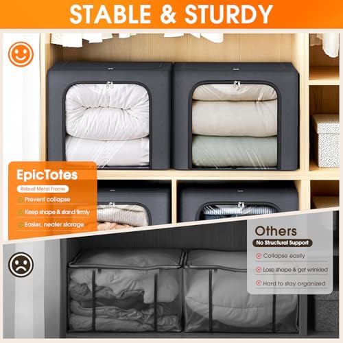 3 Pack Clothes Storage Bins - Image 6