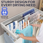 Delfori Foldable Wall Mounted Drying Rack 40 inch - Image 6