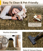 RELEANY Washable Area Rug, Square 10'x10' - Image 6