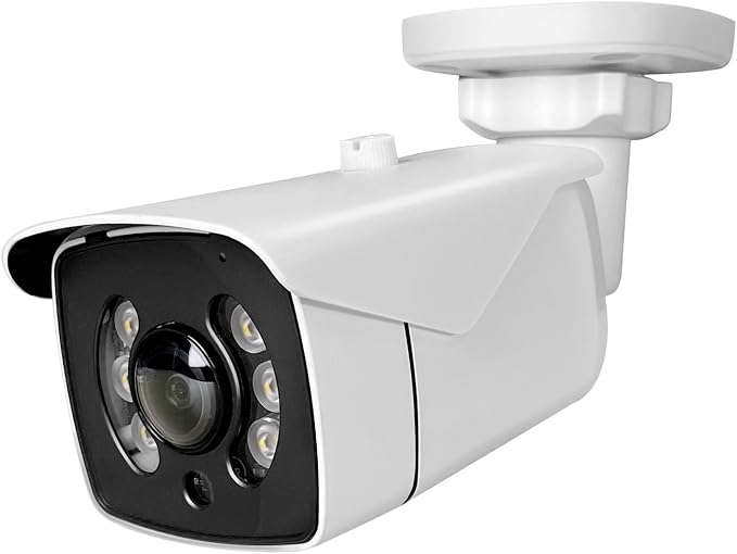 MWRCTV 8MP POE IP Camera, 160-Degree Super Wide Angle Fisheye Security Bullet by MWRCTV
