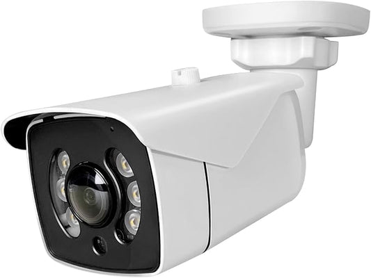 MWRCTV 8MP POE IP Camera, 160-Degree Super Wide Angle Fisheye Security Bullet by MWRCTV