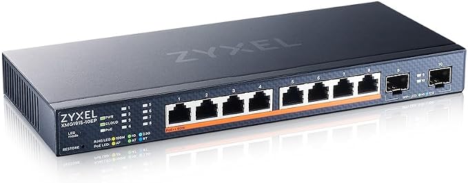 Zyxel 8 Port PoE 2.5Gb Switch | Smart Managed Network Ethernet Switch | 8X 2.5G by ZYXELNETWORKS