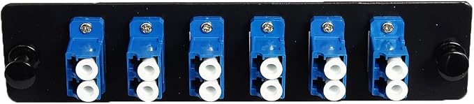 RiteAV LGX Footprint Fiber Optic Cable LC Adapter Patch Panel 6 Ports Loaded - Image 2