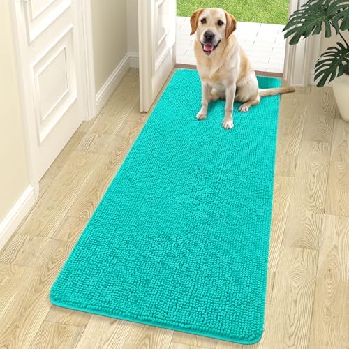 OLANLY Dog Door Mat for Muddy Paws 70x24, Super Absorbent Chenille Mud Mat by OLANLY