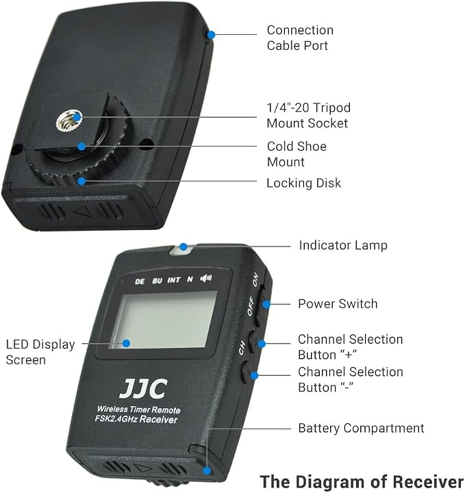 JJC Wireless Intervalometer Timer Remote Control Shutter Release - Image 3