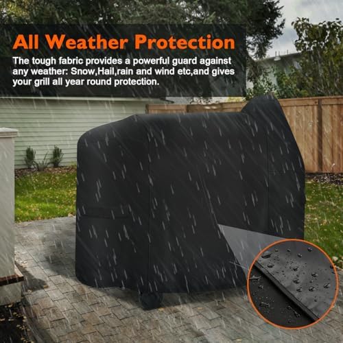 i COVER 600D Grill Cover for Pit Boss 820-850 Series, Heavy-Duty Premium Canvas - Image 5
