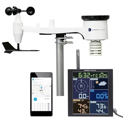 Ambient Weather WS-1965 WiFi Weather Station w/Remote Monitoring and Ambient by AmbientWeather