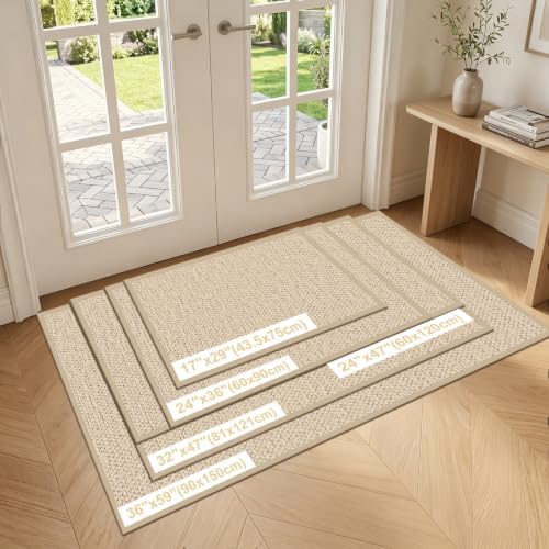 LEKEEPGO Large Door Mat 36"x59", Non Slip Washable Indoor Door Mat - Image 2