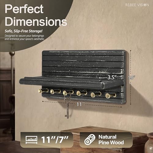 Rebee Vision Pine Key Holder Wall Mount - Image 2