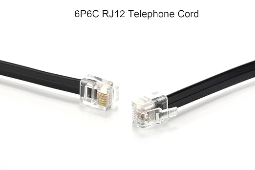 RJ12 Cable Phone Cord RJ12 6P6C Male to Male Straight Wired - Image 4
