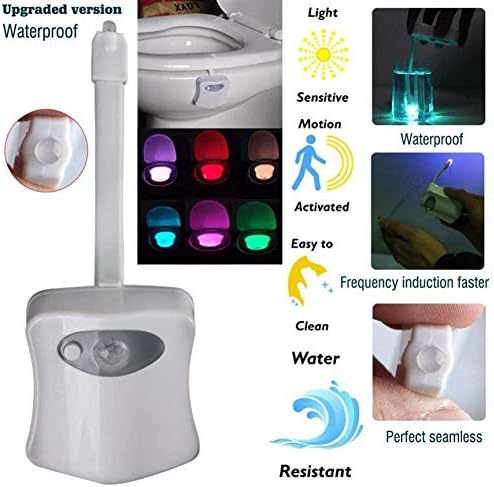 ZEZHOU Original Toilet Night Light 2 Pack, Motion Sensor Activated LED Lamp - Image 5