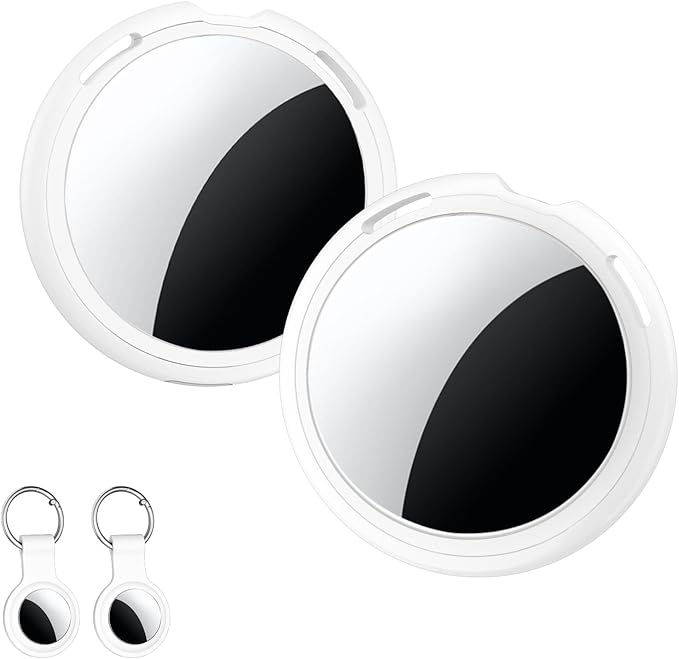 2 Pack Tracker Tags Pair with Apple Find My Bluetooth Air Smart Tags Key Finder by CYBERDOT