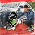 Barydat 24 Pcs 12x12 Garage Floor Tiles Interlocking Drainage - Image 6