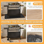 Under Grill Mat for Outdoor Grilling, 80 x 48 inches Double-Sided Fireproof - Image 4