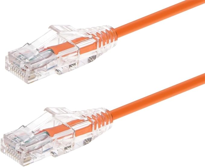 Monoprice Cat6 6in Orange Component Level Patch Cable UTP 28AWG 550MHz Pure by Monoprice
