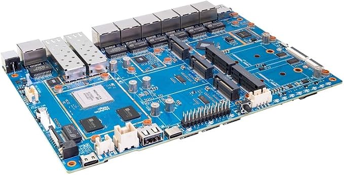 youyeetoo BPI-R4 Pro 8X/4E WiFi 7 Router Board, 8GB DDR4 MT7988A Cortex-A73 - Image 7