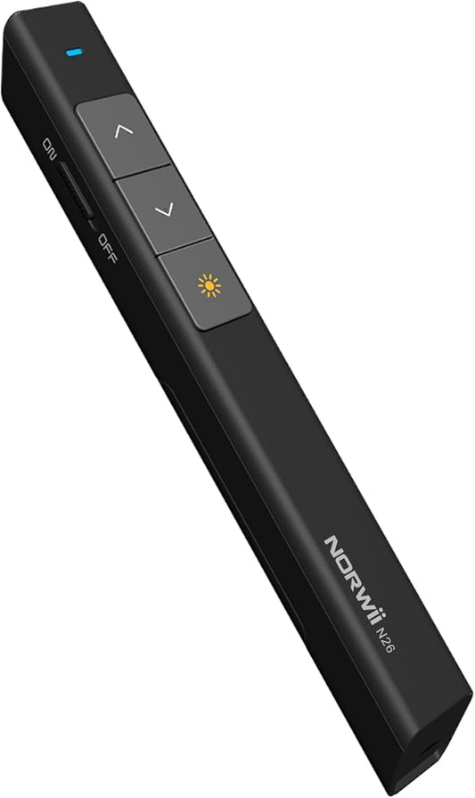 Norwii N26 Wireless Presentation Clicker, Presentation Remote, PowerPoint by Norwii
