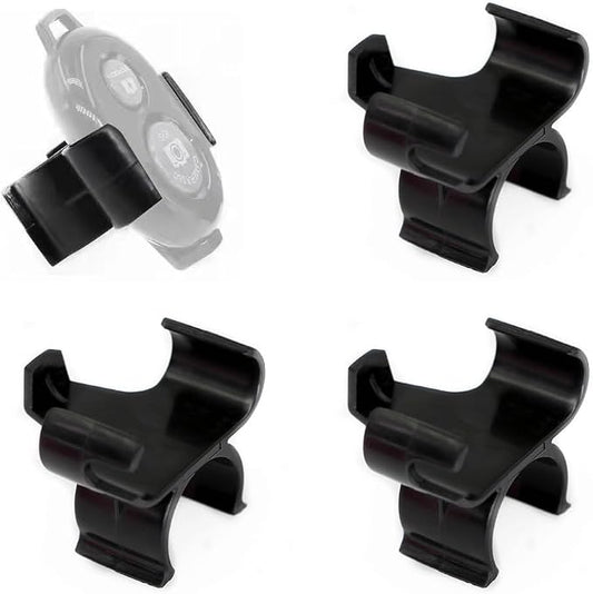 4 Pack Remote Shutter Holder Selfie Stick Clips Mount Clamp Organizer by Unknown