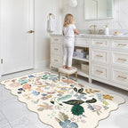 Washable 3x5 Entryway Area Rugs: Ultra Soft Floral Carpet - Image 4