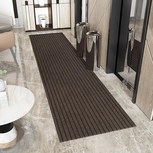 Ottomanson 3x37 Hallway Runner Rug – Non-Slip Indoor Outdoor Door Mat by Ottomanson