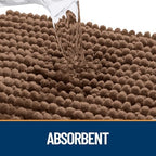 OLANLY Dog Door Mat for Muddy Paws 59x35, Extra Absorbent Chenille Mud Mat - Image 4