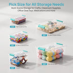 Vtopmart 4 Pack 6 Qt Plastic Storage Bins - Image 6