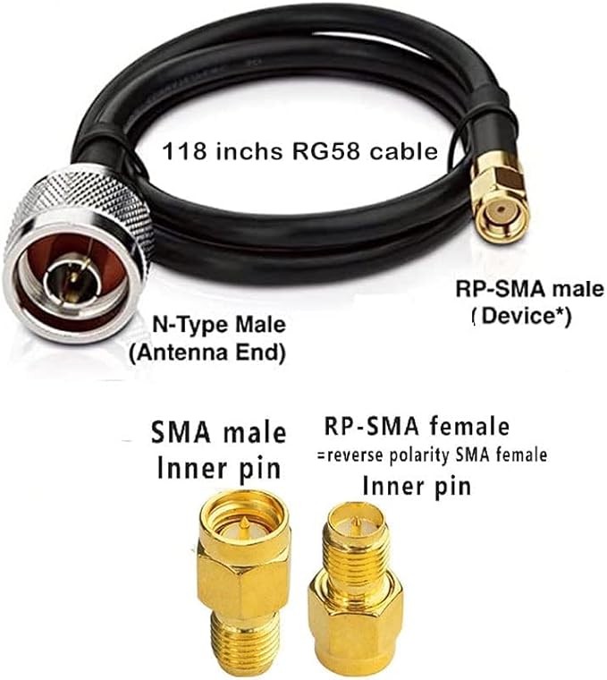External Long Range Omni-Directional 2.4G/5.8G 12dBi Antennas - Image 4