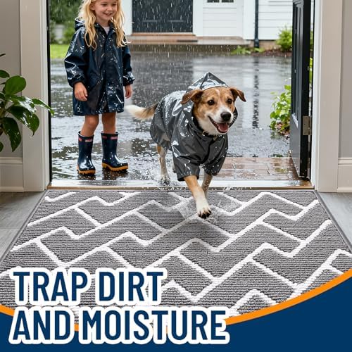 OLANLY Front Door Mat 70x23, Low-Profile Easy Clean Doormat - Image 2