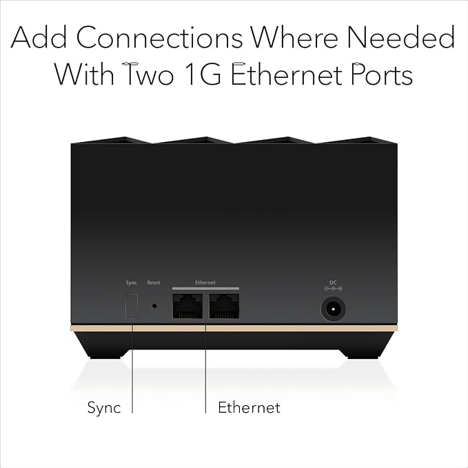 NETGEAR Nighthawk Tri-Band Whole Home Mesh WiFi 6E Add-on Satellite – Works - Image 5