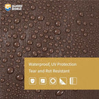 GUARD SHIELD Tarps Heavy Duty Waterproof 20x30 Feet Brown/Bright Silver Poly - Image 3