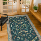 Teal 3x5 Entryway Rug - Image 6