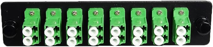 RiteAV LGX Footprint Fiber Optic Cable LC Adapter Patch Panel 8 Ports Loaded - Image 2
