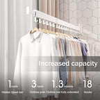 Wall Mounted Drying Rack, Foldable Clothes Drying Rack - Image 4