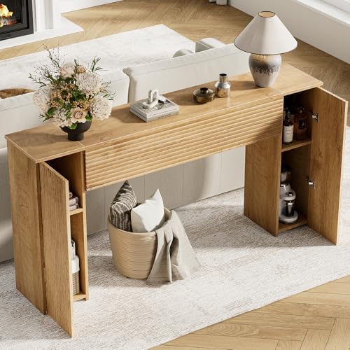 FABATO 61” Fluted Long Console Table - Image 4