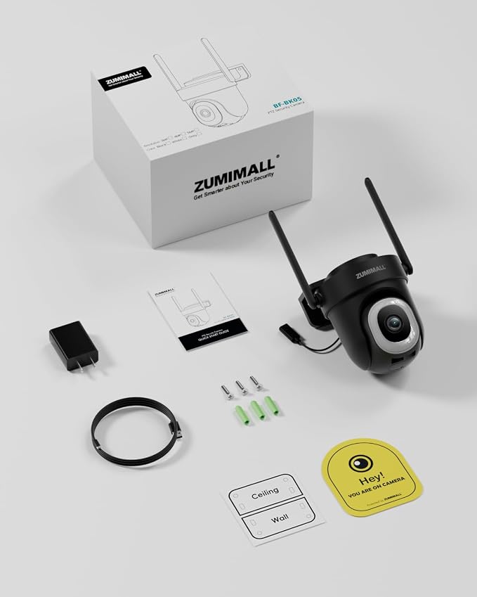 ZUMIMALL 2.5K Wired Cameras for Home Security, 2.4G/5G WiFi Outdoor Camera - Image 7