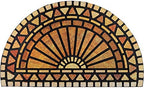 CHICHIC Front Door Mat 18"x30" Outdoors Heavy Duty Rubber Mat, Semicircle by CHICHIC