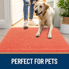 OLANLY Dog Door Mat for Muddy Paws 59x20, Super Absorbent Chenille Mud Mat - Image 6