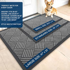 OLANLY Front Door Mat Outside Entrance 47x32, Waterproof Heavy-Duty Doormat - Image 2