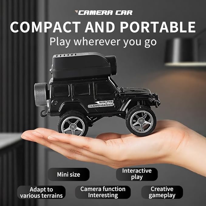 1:64 Mini FPV RC Car, Alloy Crafted Remote Control Truck - Image 2