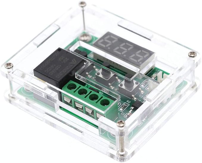 HiLetgo 2pcs W1209 with Case 12V DC Digital Temperature Controller Board Micro - Image 4