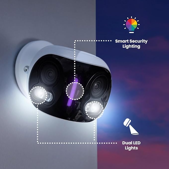 Lorex 4K 8MP IP Wired Dual-Lens Add-On Outdoor Security Camera | Smart Security - Image 8