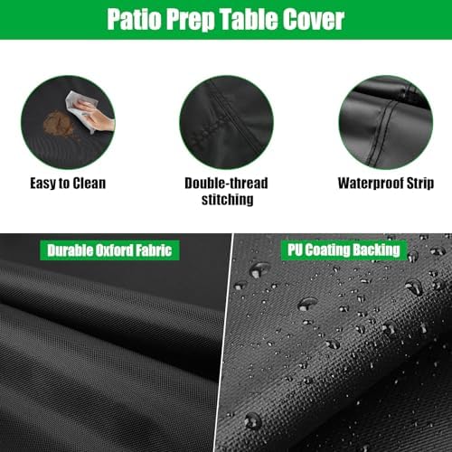 Outdoor Prep Table Cover for 36 Inch Patio Stainless Steel Table - Image 4